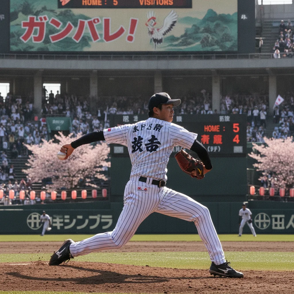 全力投球を行う投手 사진 1