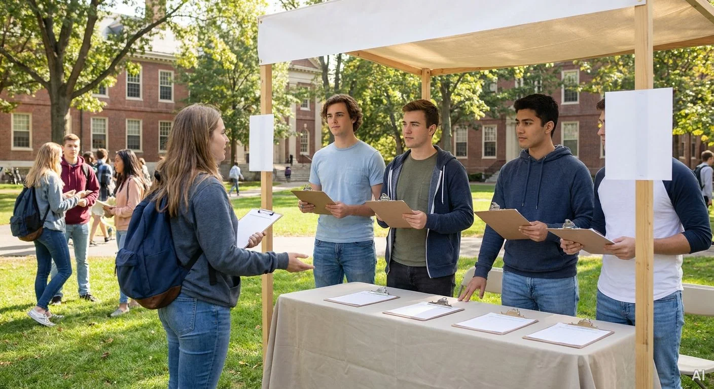 TPUSA campus chapter recruitment table 사진 2