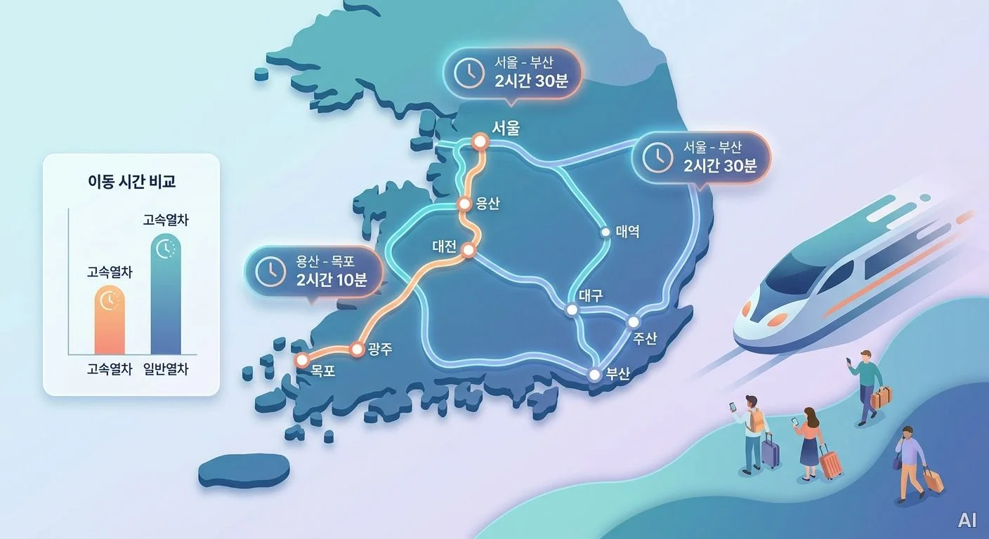 주요 거점별 이동 소요시간 사진 2