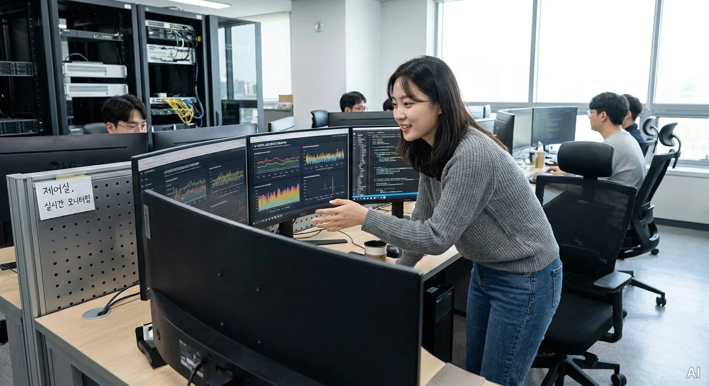AI 윤리 실시간 모니터링 제어실 사진 9