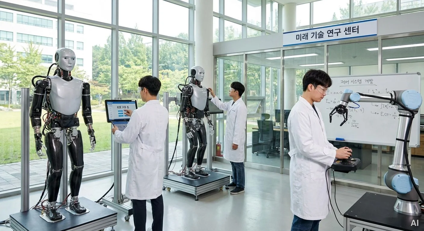 피지컬 AI 연구 현장과 로봇 제어 사진 2