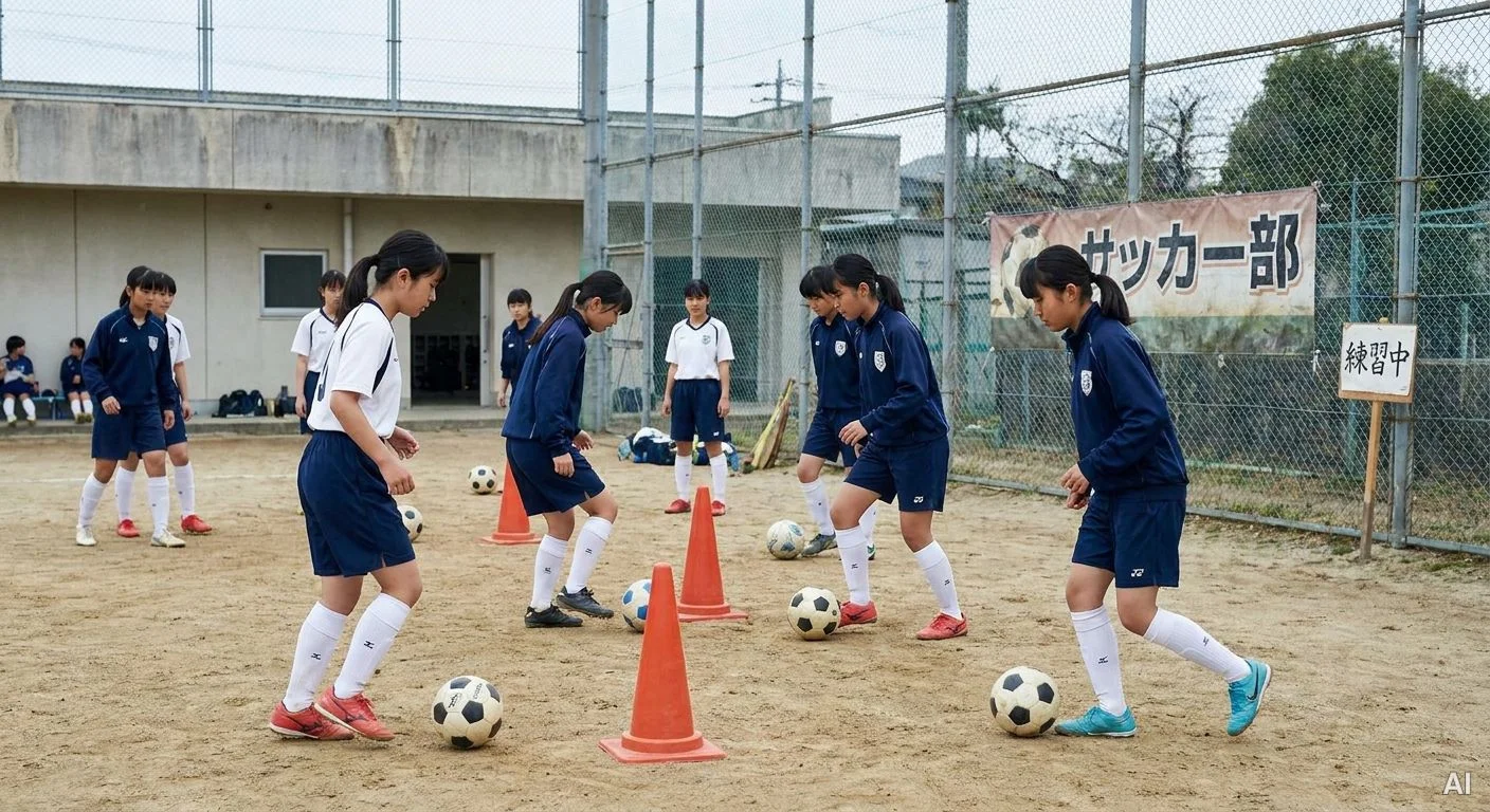 練習に取り組む女子サッカー選手 사진 5