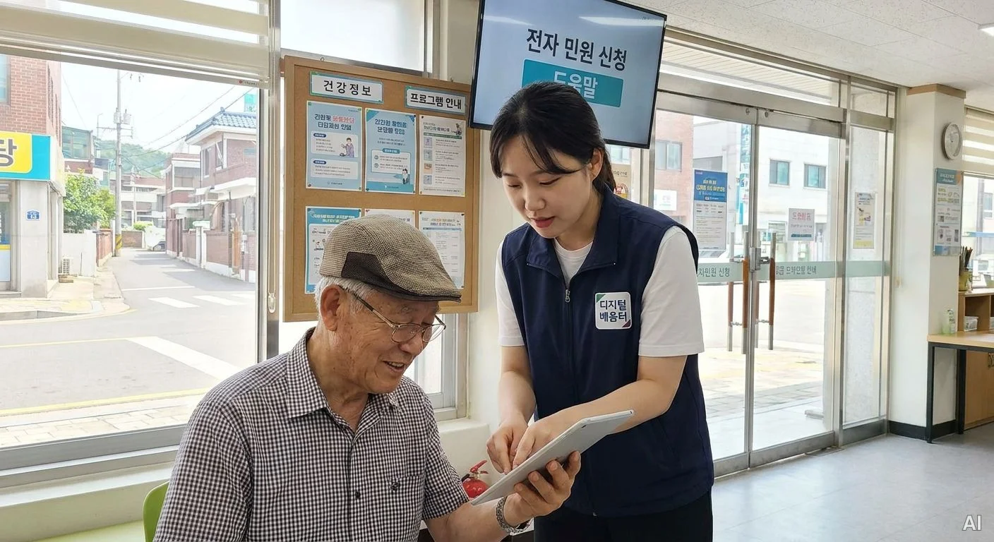 어르신을 돕는 민원 창구 하이브리드 지원 사진 1
