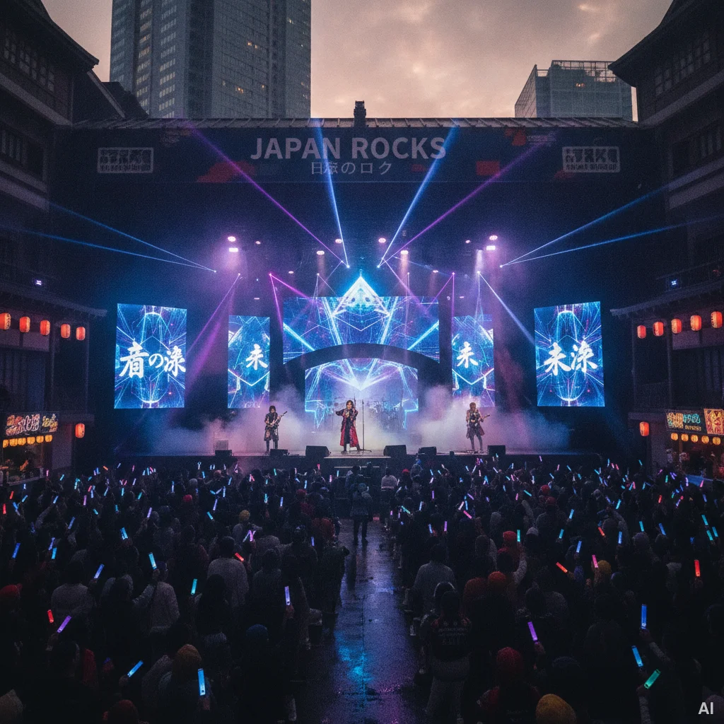 野外フェスでパフォーマンスを披露するアーティストの写真 6