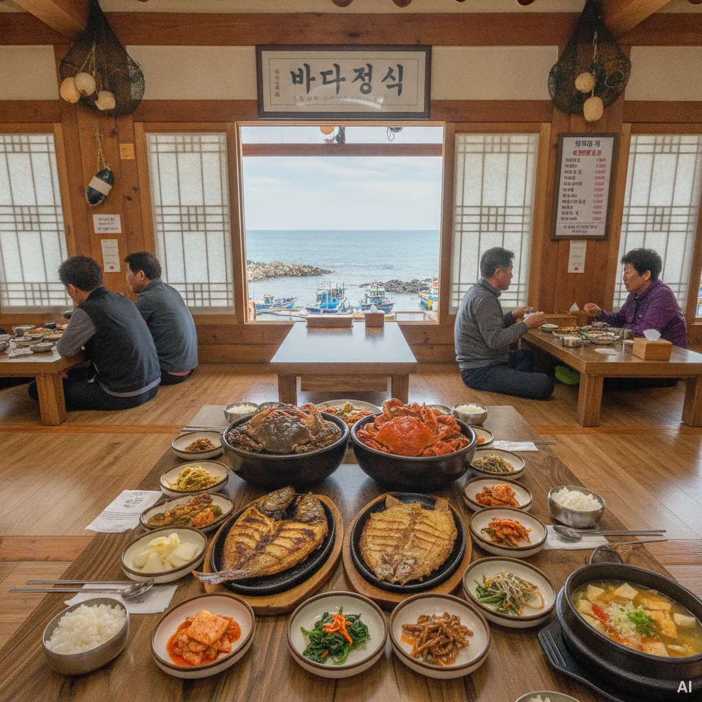 훈이시락국 해산물 한상차림 사진 1