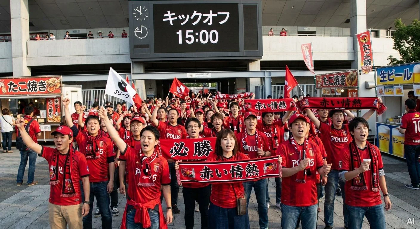 試合前の熱気あふれるサポーター 사진 3