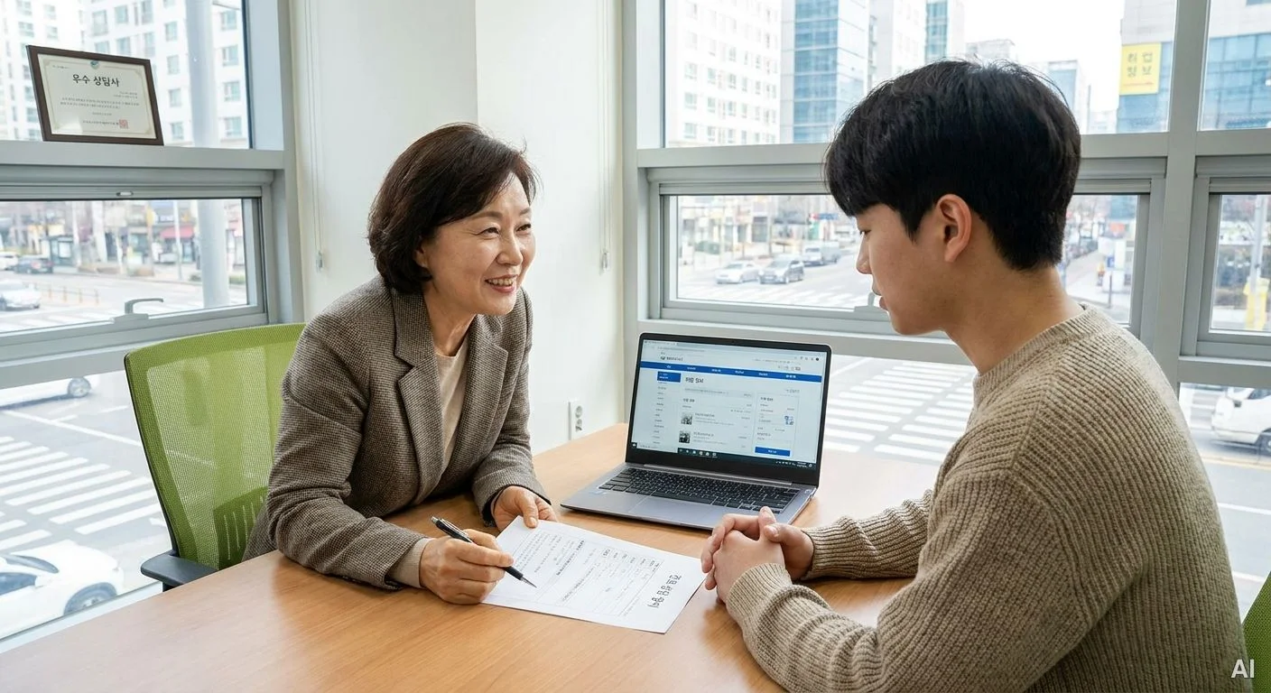 취업 상담 모습 사진 6