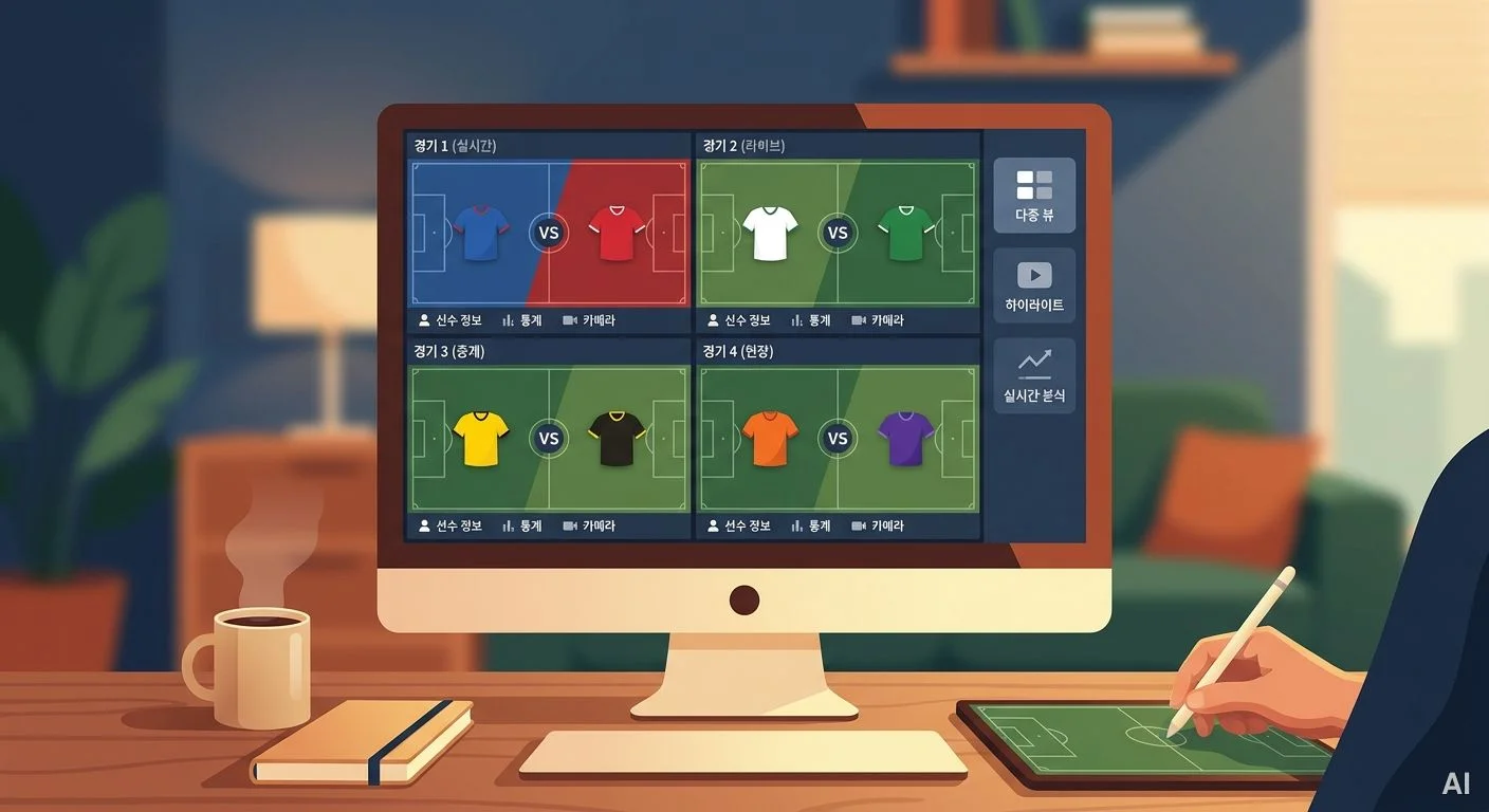 PC 멀티뷰 화면으로 즐기는 축구 중계 사진 11
