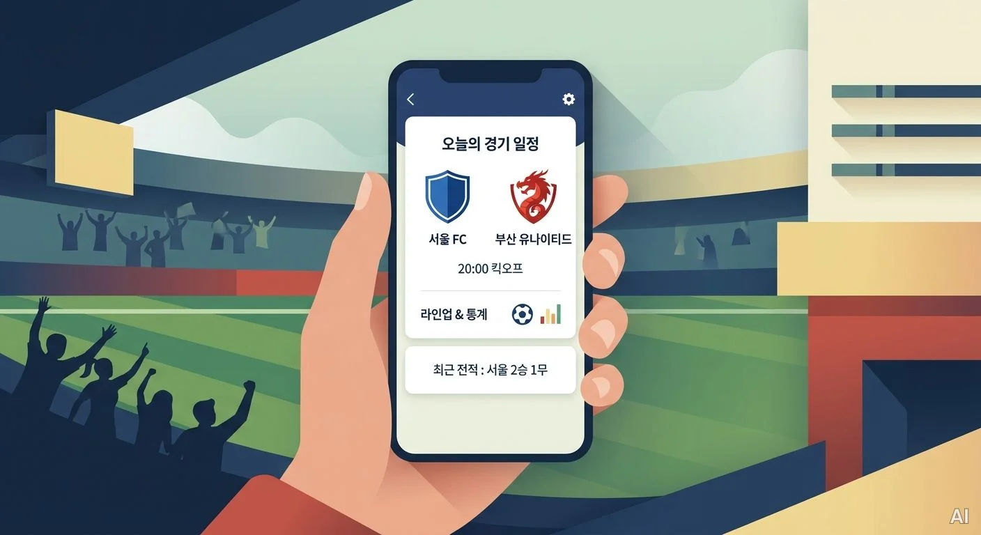 스마트폰으로 확인하는 실시간 축구 일정 사진 5