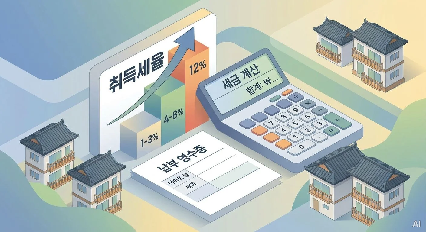 취득세율과 세금 계산 사진 3