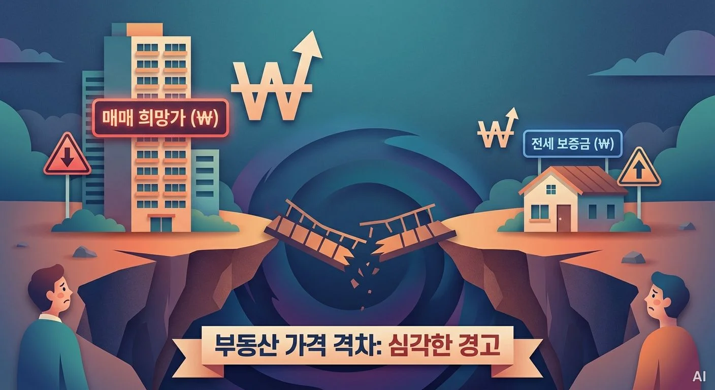 매매가와 전세 보증금 비교 일러스트 사진 2