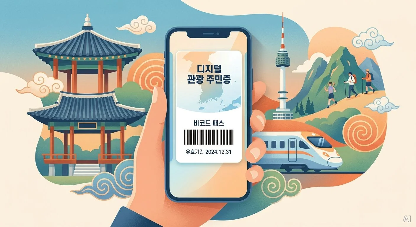 스마트폰 속 디지털 관광주민증 사진 7
