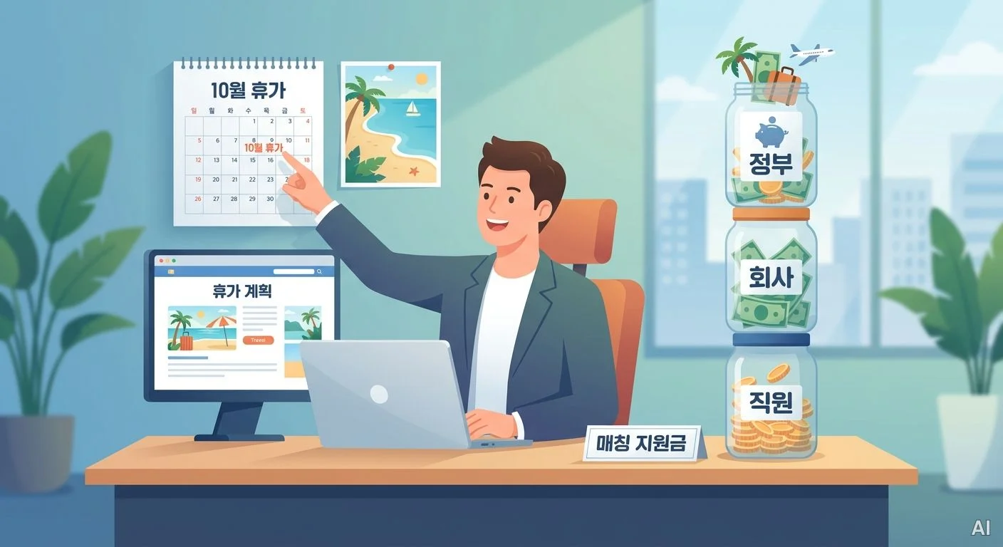 근로자 휴가지원사업 적립 구조 사진 1