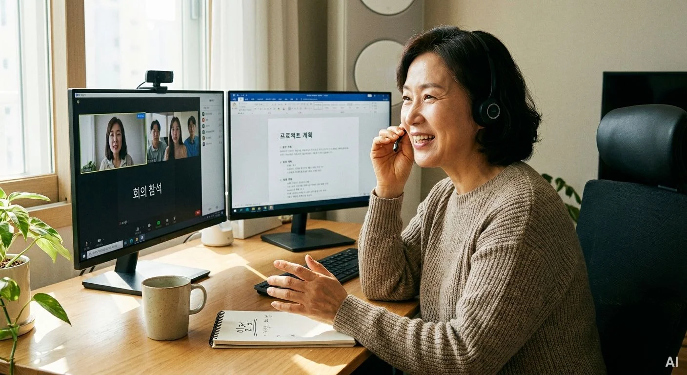 중장년 스마트스토어 셀러의 고객 응대 사진 5