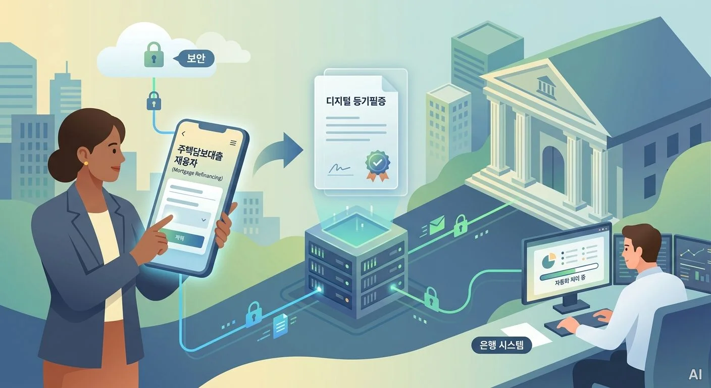 비대면 자동 상환 및 전자등기 원리 사진 7
