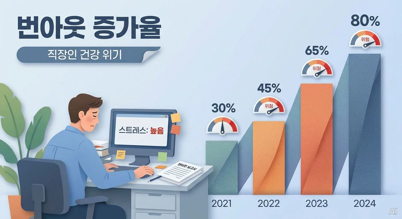 직장인 번아웃 증가율 통계 사진 2