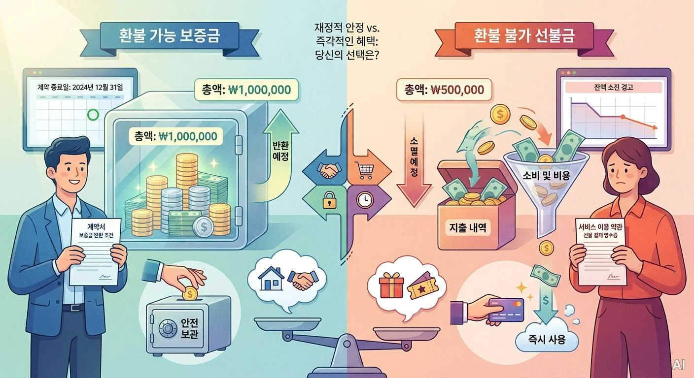 선수금과 보증금 비교 사진 7