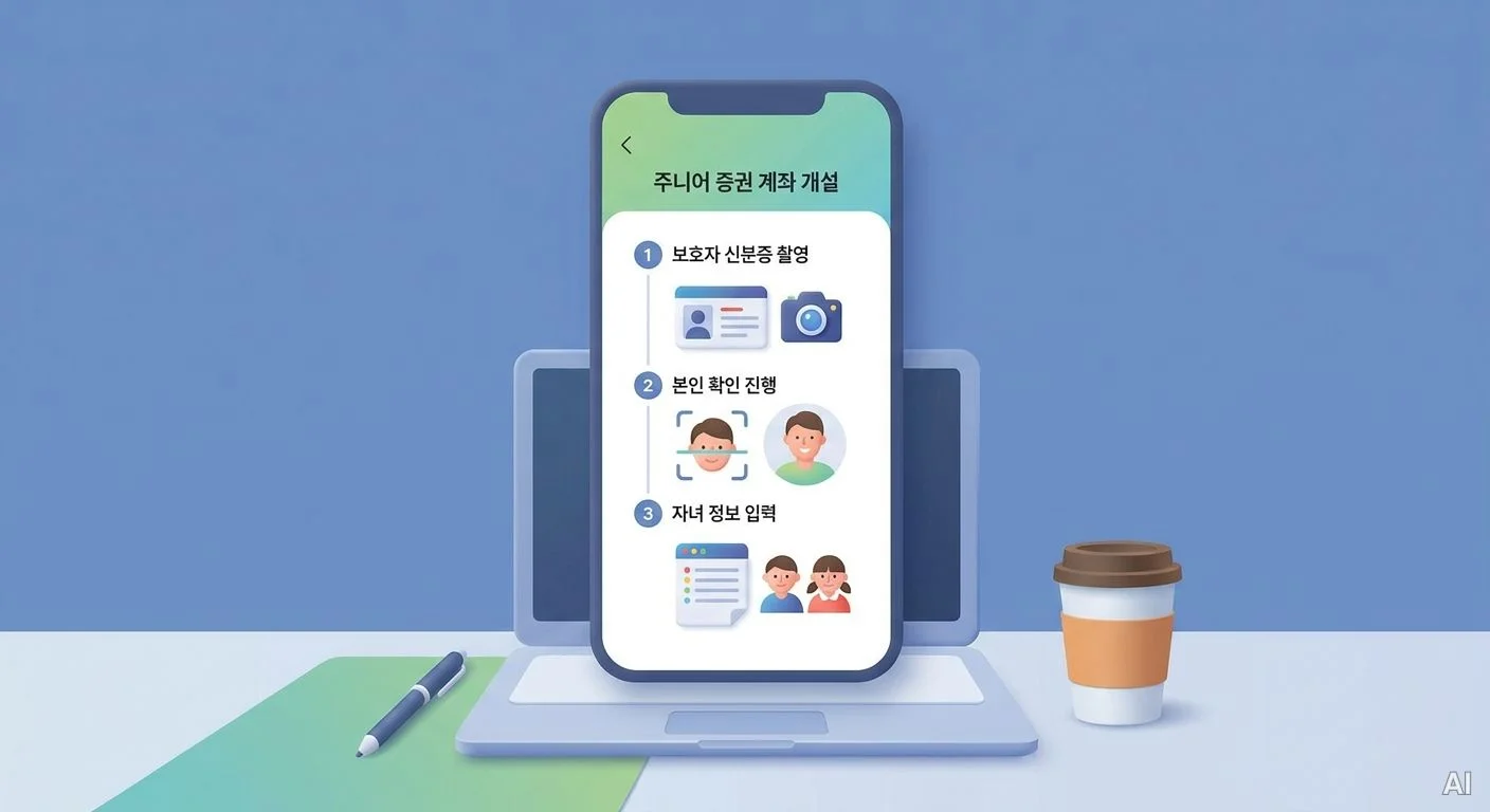 자녀 증권계좌 개설 화면 사진 4