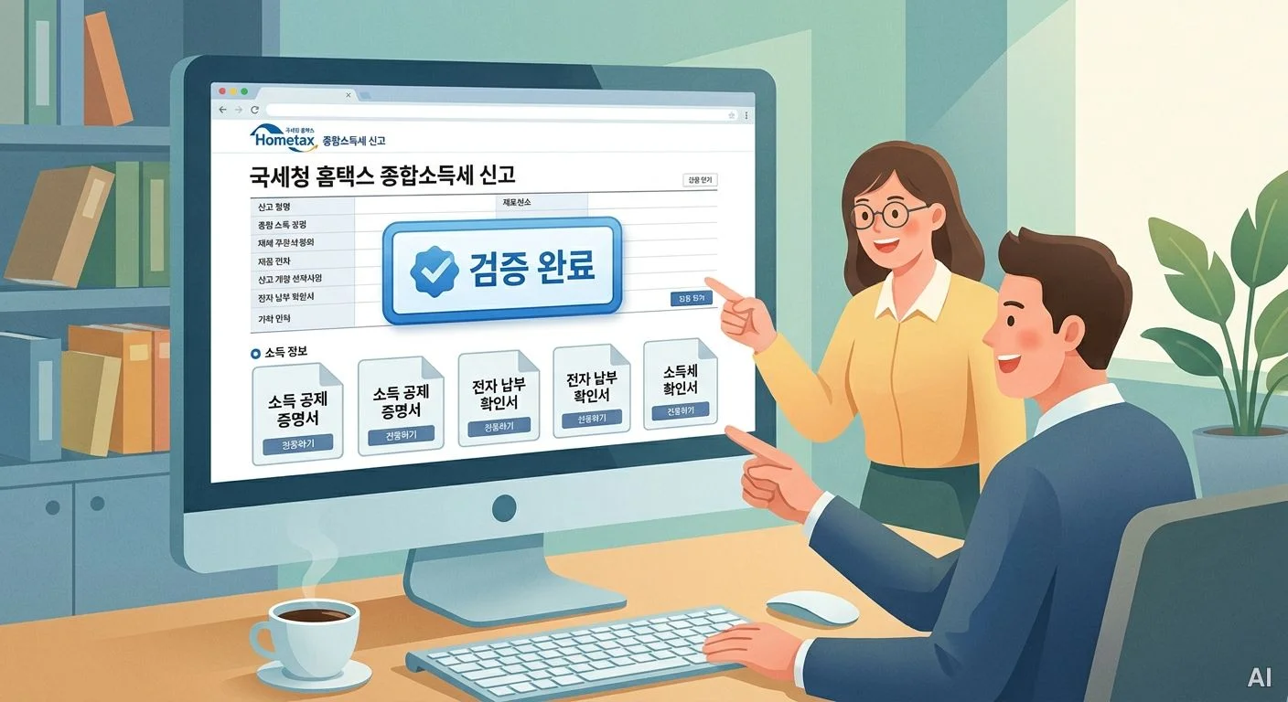 자녀 증여세 신고 화면 사진 6