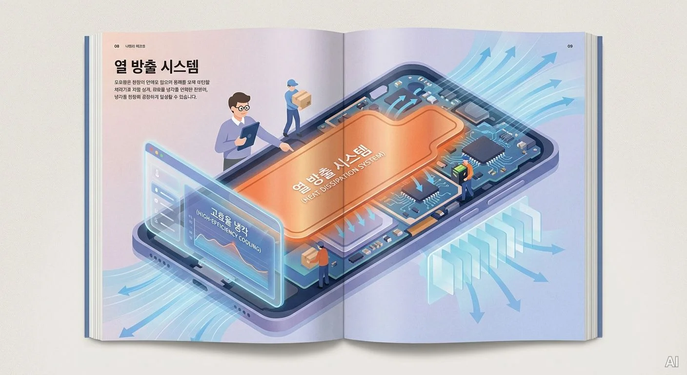 베이퍼 챔버 열 방출 구조 사진 2