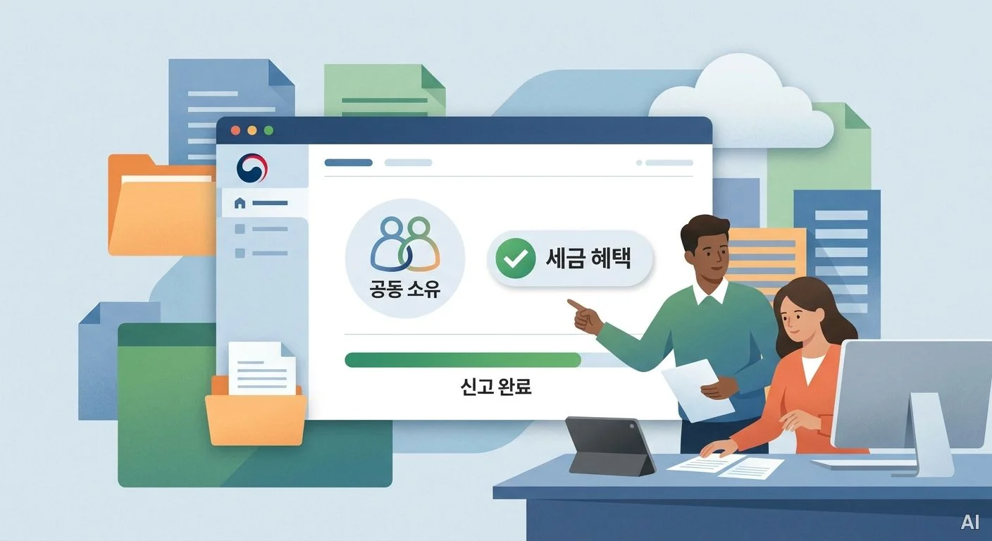 국세청 홈택스 공동명의 과세 특례 신청 사진 8