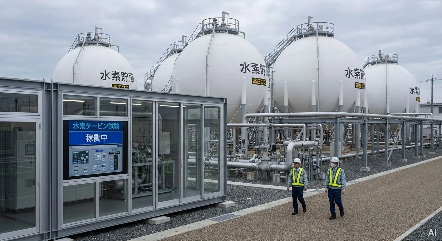 高砂水素パークの水素貯蔵施設 사진 5
