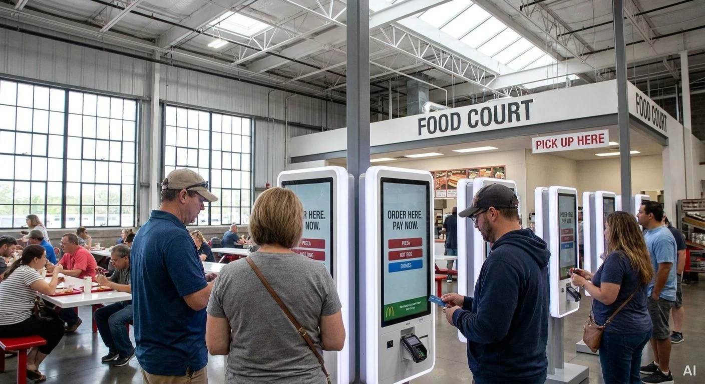 Warehouse food court order kiosks 사진 5