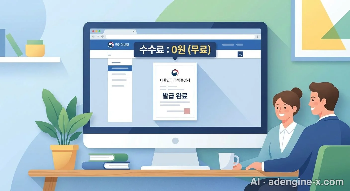 국적 증명서 무료 발급 완료 화면 사진 3