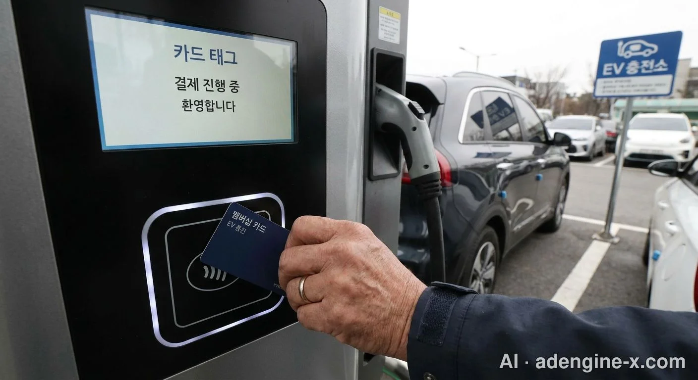 공공 충전기 회원카드 태그 결제 사진 4