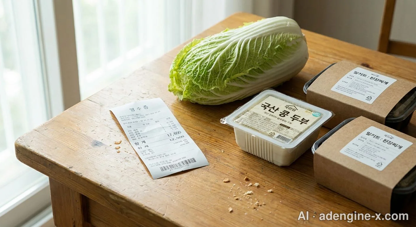 식재료 및 영수증 검증 사진 2