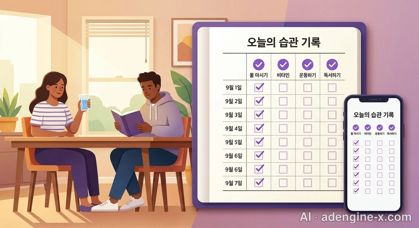습관 관리 표 화면 사진 4