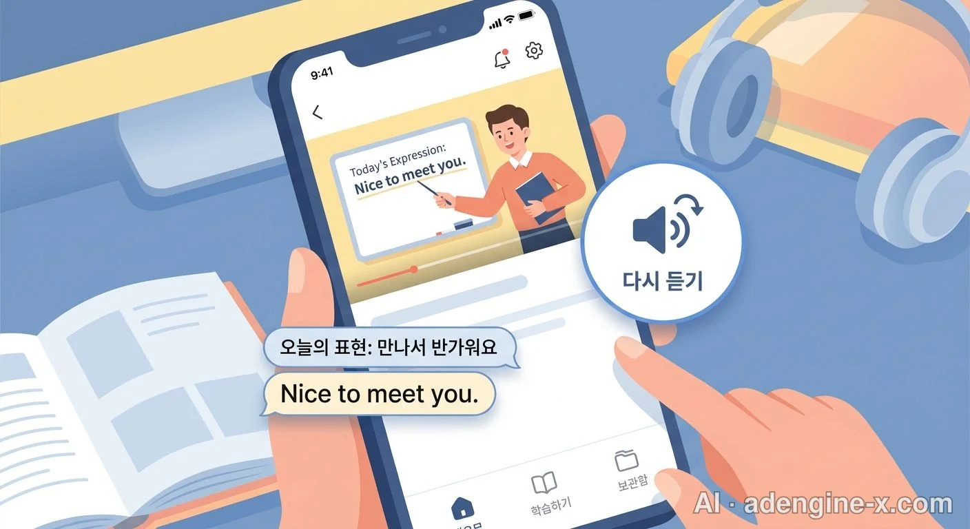 영어 회화 앱 학습 화면 사진 2