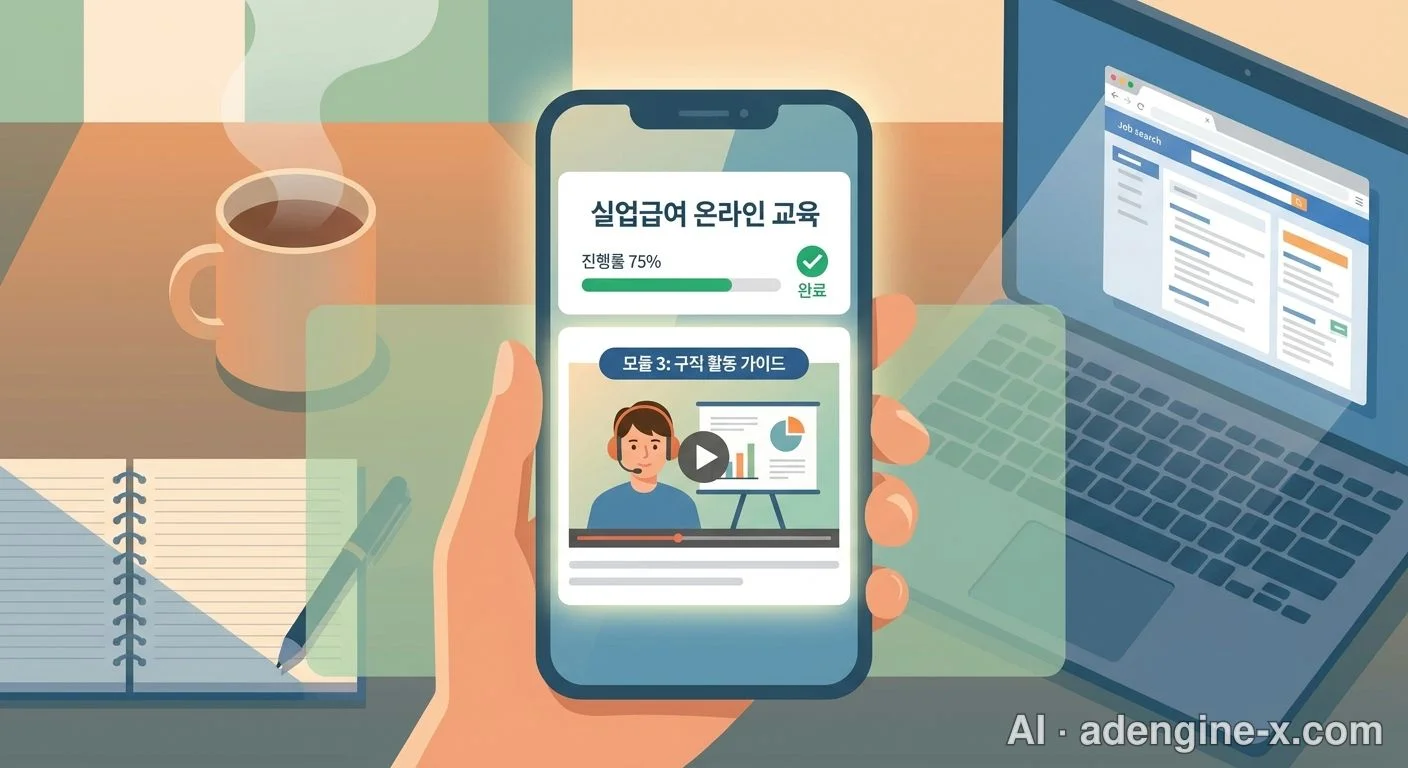 모바일 고용24 실업급여 온라인 교육 수강 사진 2
