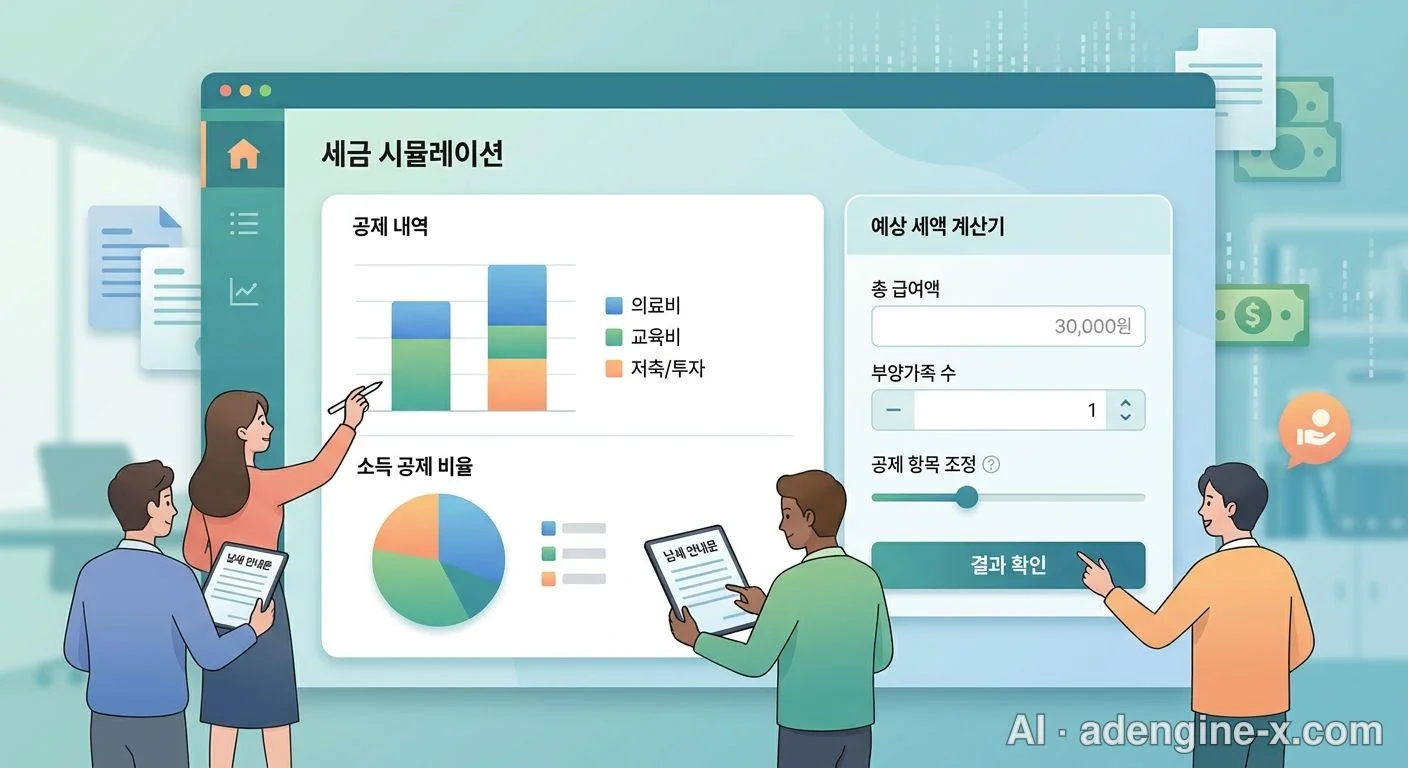 연말정산 미리보기 시뮬레이션 사진 1