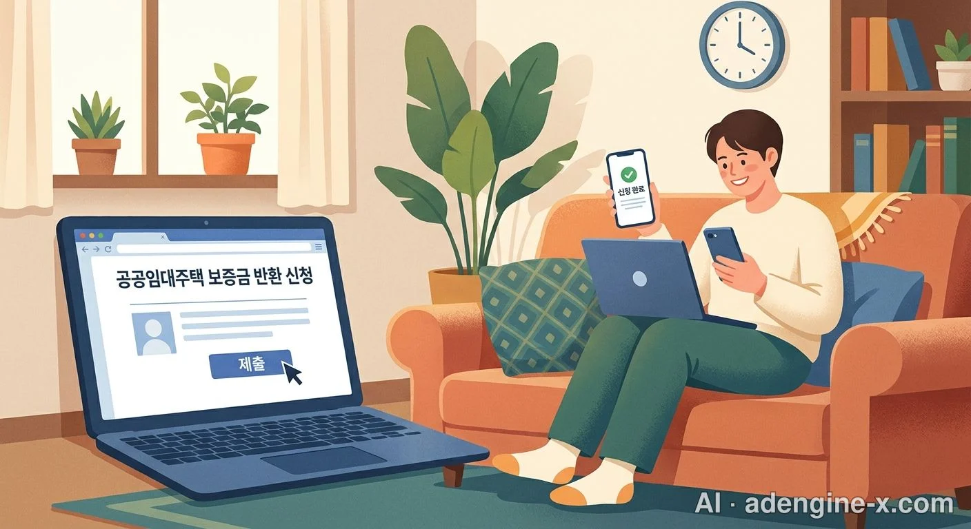 온라인 보증금 반환 신청 화면 사진 3