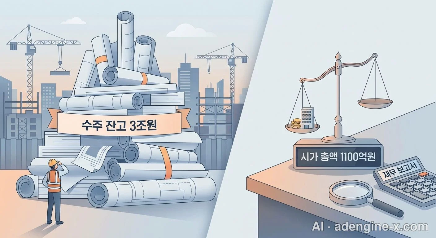 진흥기업 수주잔고와 시가총액 비교 사진 2