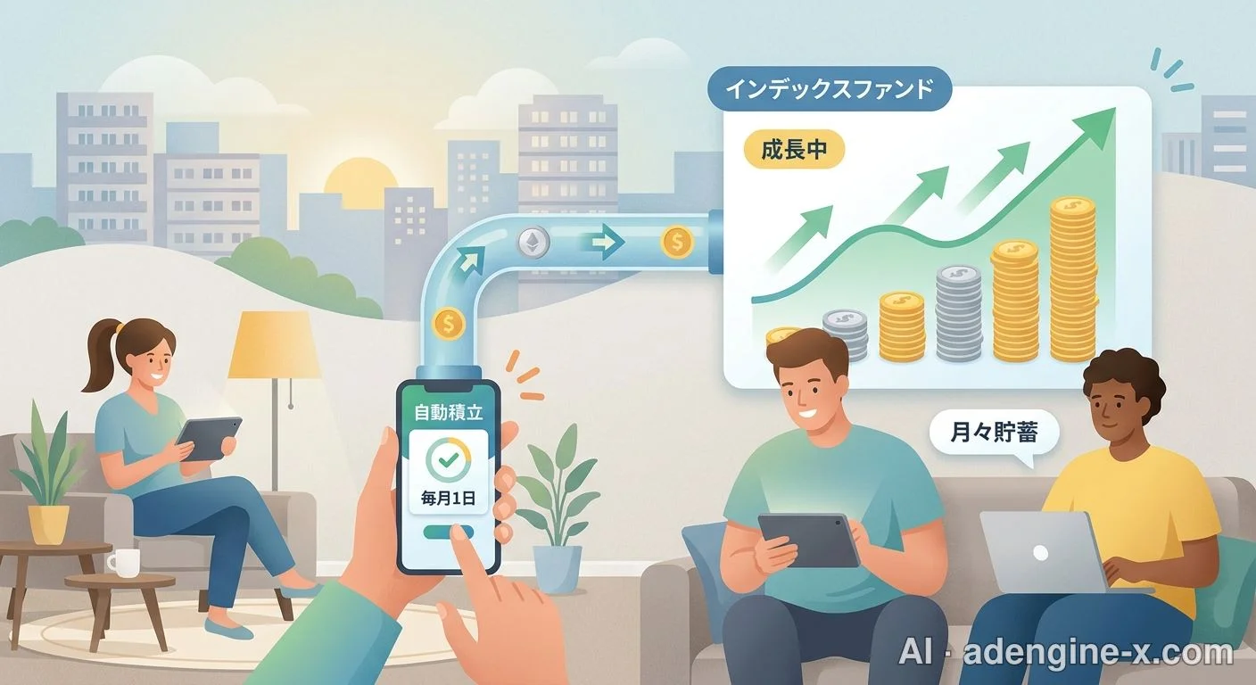 インデックスファンドの積立投資イメージ 사진 6
