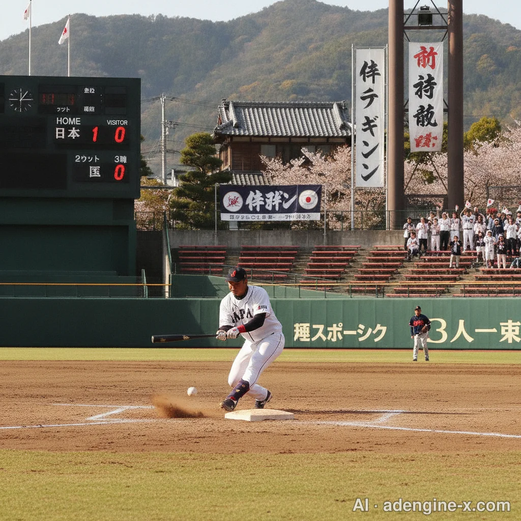 東京オリンピックでの代打・神バント写真 2