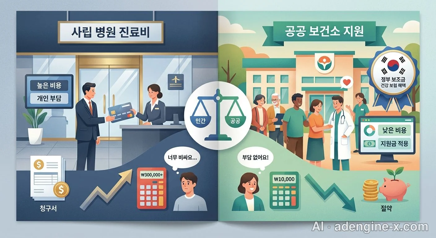사립 병원과 공공 보건소 진료비 비교 사진 6