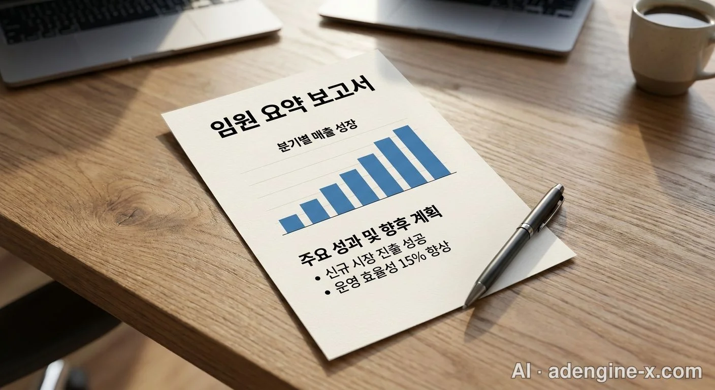 임원진 요약 보고서 템플릿 사진 8