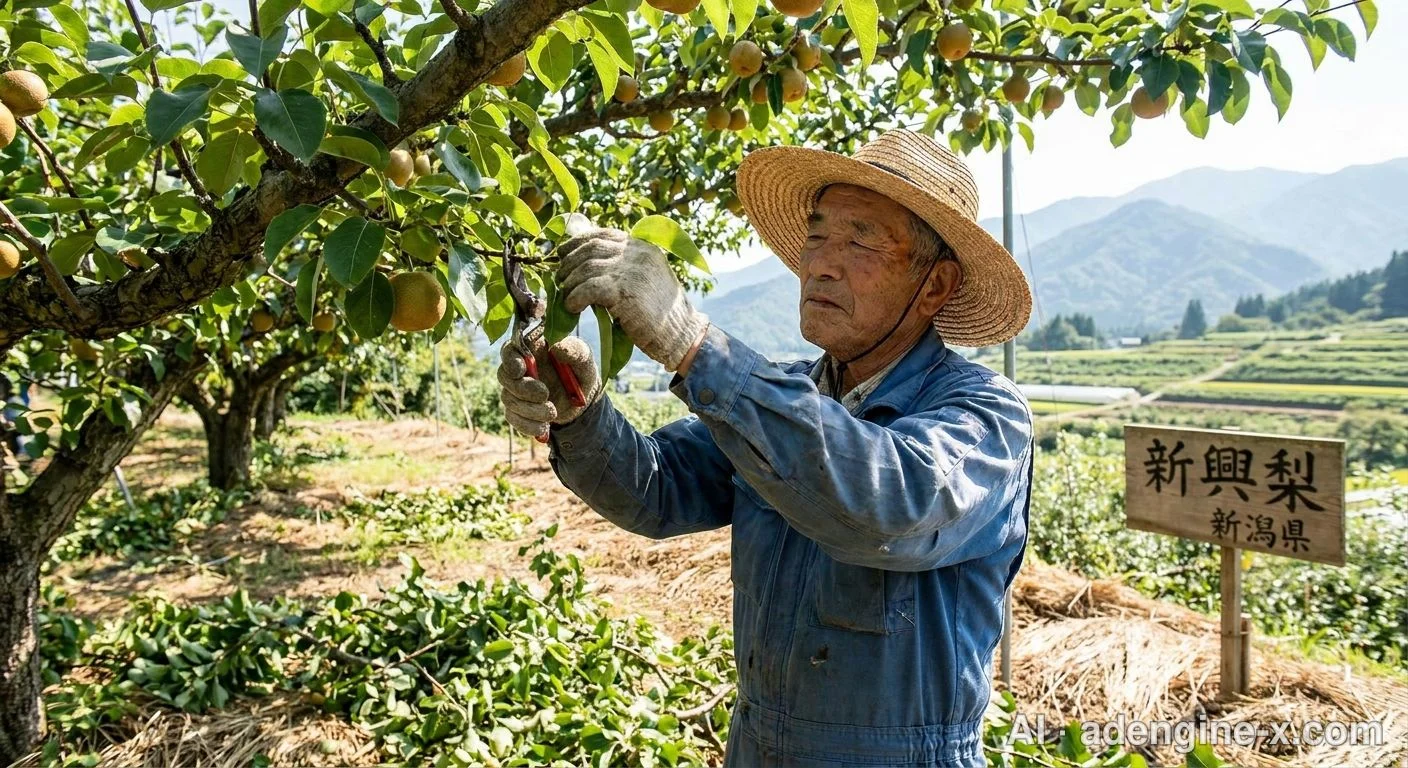 果樹栽培に専念する熟練農家 사진 2