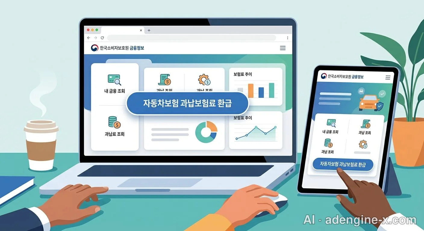 자동차보험 과납보험료 환급 신청 화면 사진 13