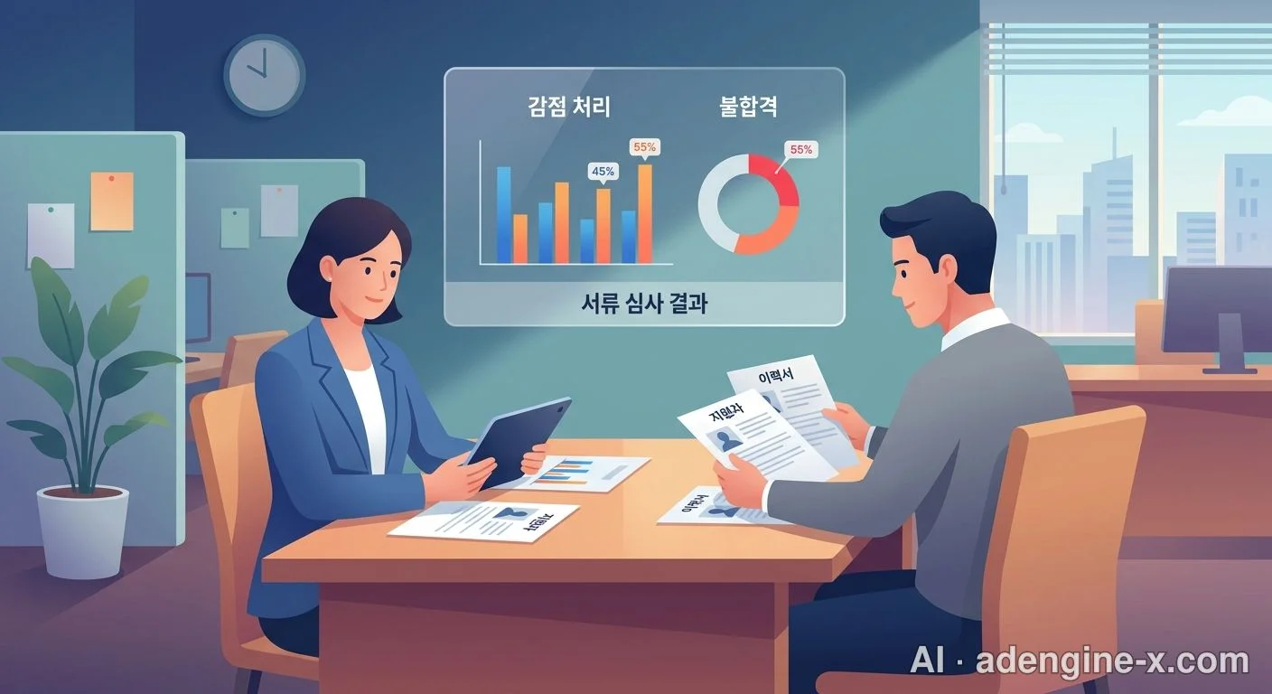 기업 채용 및 서류 심사 일러스트 사진 2