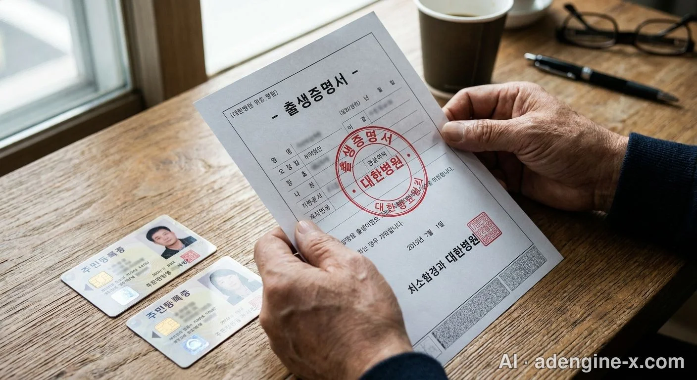 출생증명서와 신분증 사진 2