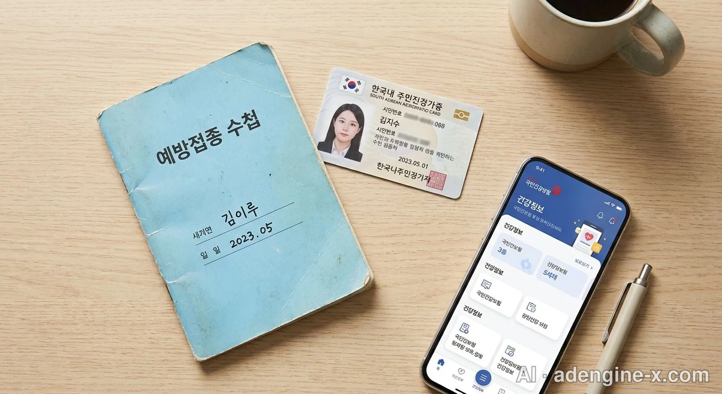 예방접종 수첩과 신분증 사진 6