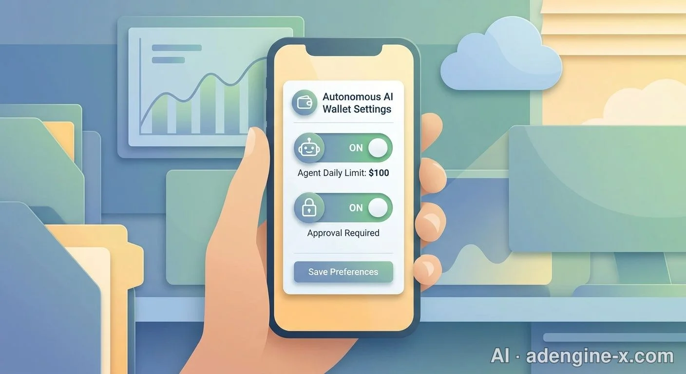 Autonomous AI wallet settings interface 사진 5