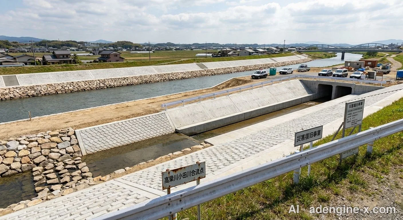 高梁川・小田川合流点の河川改修 사진 4