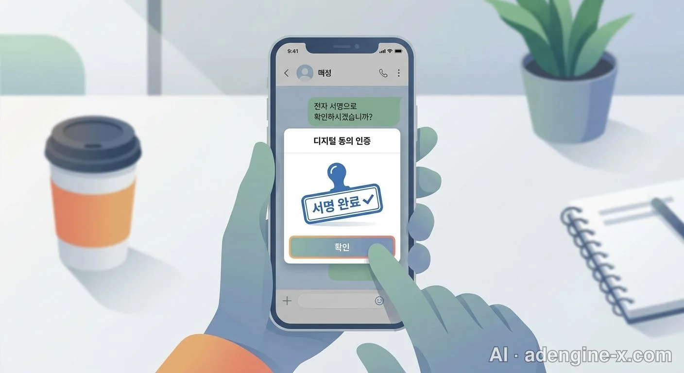 스마트폰 전자서명 동의 인증 사진 6