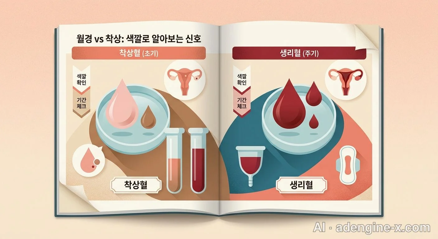 착상혈과 생리혈 색상 비교 사진 3