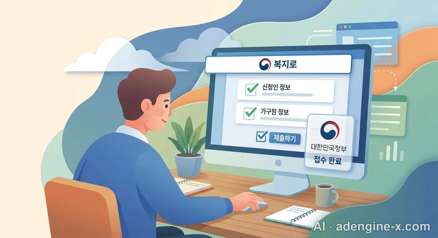 복지로 온라인 신청 화면 사진 2